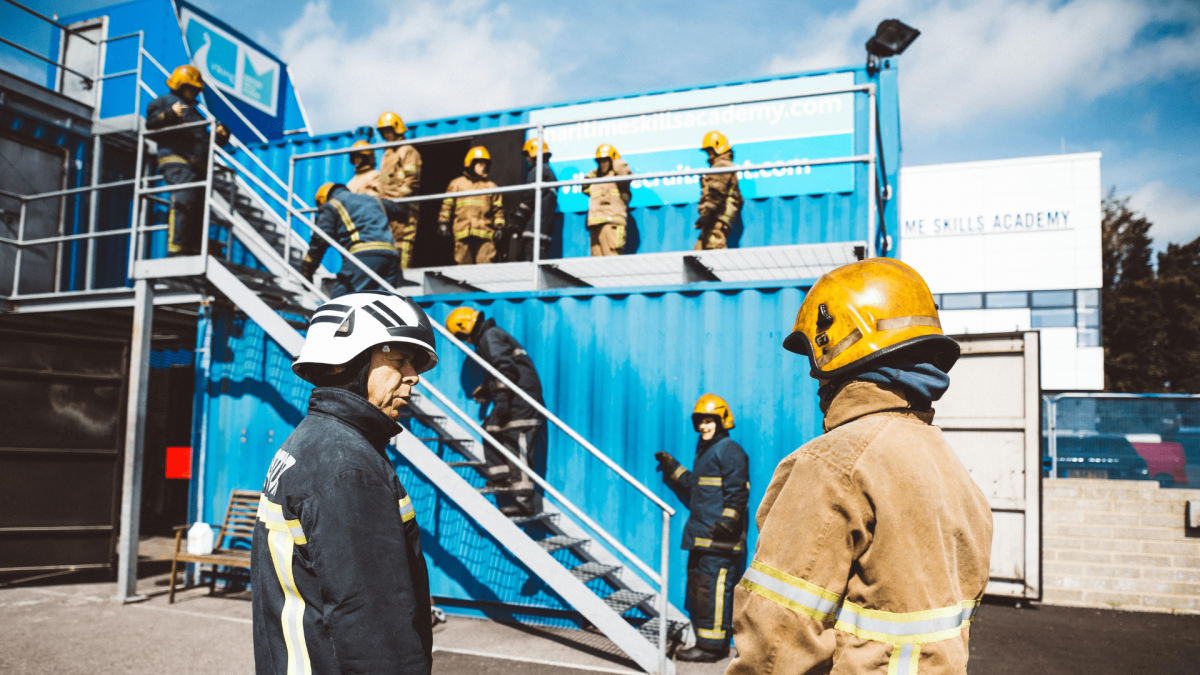 Operational Fire Fighting Training at The Maritime Skills Academy with Head of Training at MSA Dover, Sam Kelly